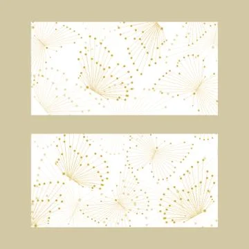 Set of horizontal banners Stock Illustration