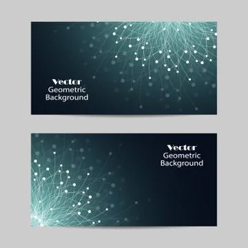 Set of horizontal banners Stock Illustration