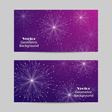 Set of horizontal banners Stock Illustration