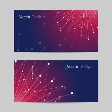 Set of horizontal banners Stock Illustration
