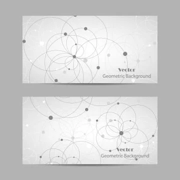 Set of horizontal banners Stock Illustration