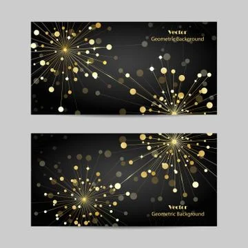 Set of horizontal banners Stock Illustration