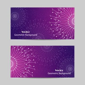 Set of horizontal banners Stock Illustration