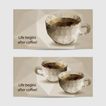 Set of horizontal banners Stock Illustration