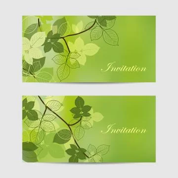 Set of horizontal banners Stock Illustration