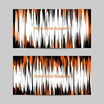 Set of horizontal banners Stock Illustration