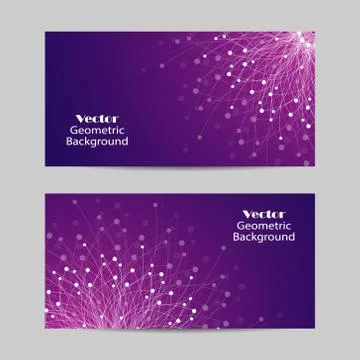 Set of horizontal banners Stock Illustration