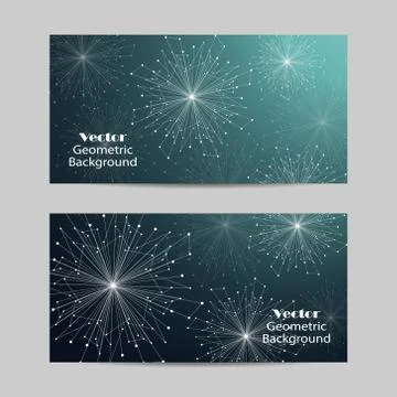 Set of horizontal banners Stock Illustration