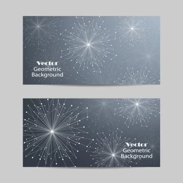 Set of horizontal banners Stock Illustration