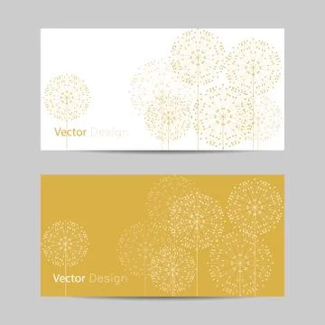 Set of horizontal banners Stock Illustration