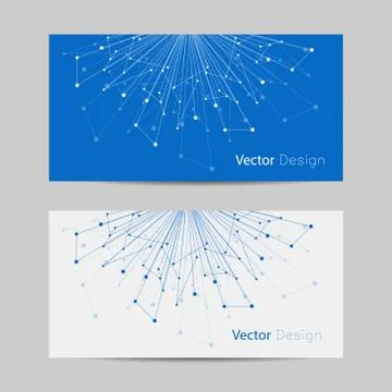 Set of horizontal banners Stock Illustration