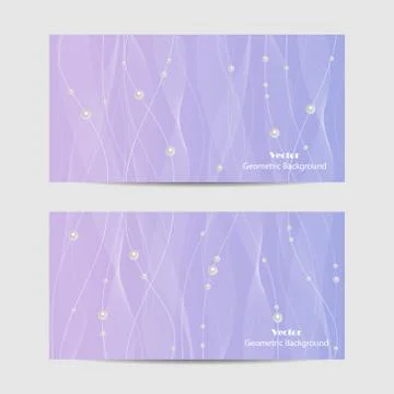 Set of horizontal banners Stock Illustration