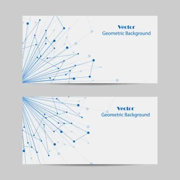 Set of horizontal banners Stock Illustration