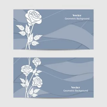 Set of horizontal banners Stock Illustration