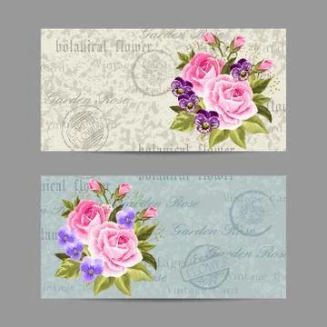 Set of horizontal banners Stock Illustration