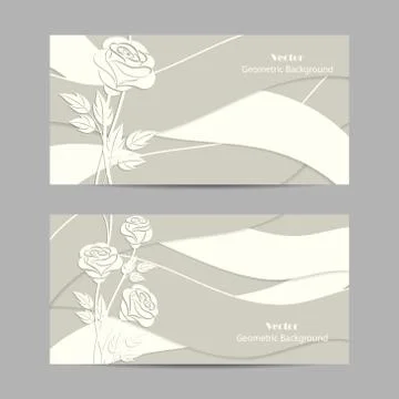 Set of horizontal banners Stock Illustration