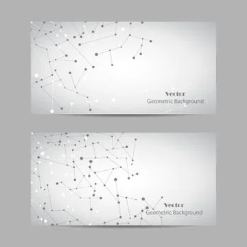 Set of horizontal banners Stock Illustration