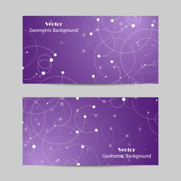 Set of horizontal banners Stock Illustration