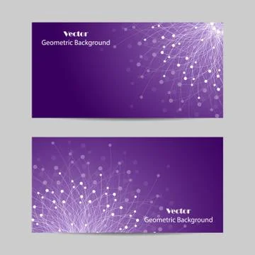 Set of horizontal banners Stock Illustration