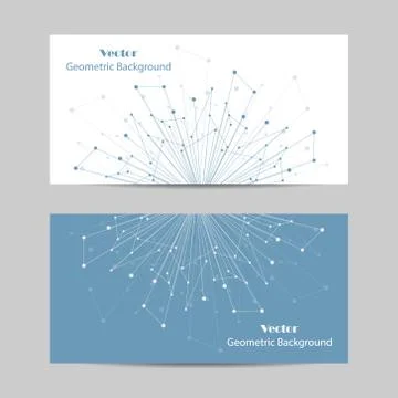 Set of horizontal banners Stock Illustration