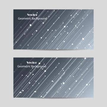 Set of horizontal banners Stock Illustration