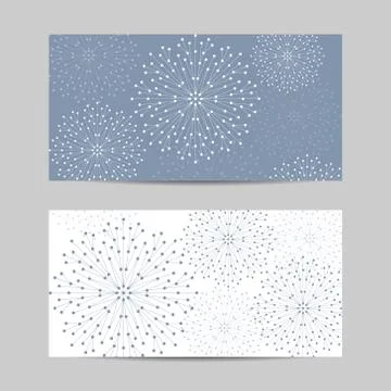 Set of horizontal banners Stock Illustration