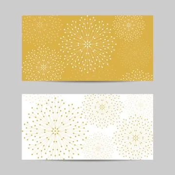 Set of horizontal banners Illustrazione stock