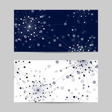 Set of horizontal banners Stock Illustration