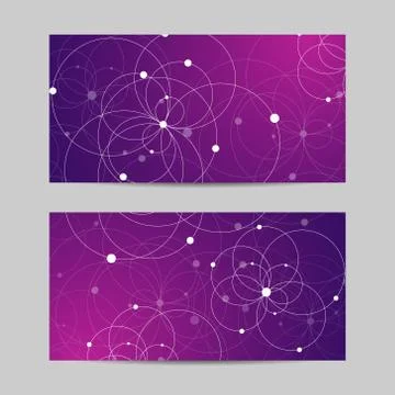 Set of horizontal banners Stock Illustration