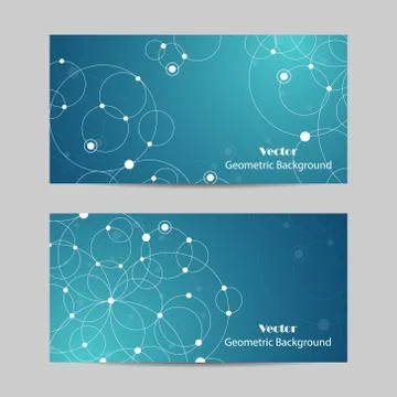 Set of horizontal banners Stock Illustration