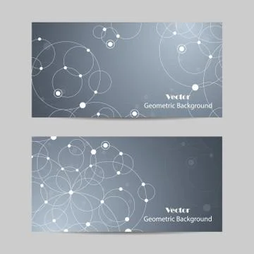 Set of horizontal banners Illustrazione stock