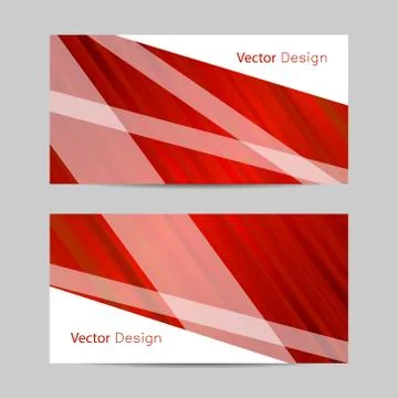 Set of horizontal banners Illustrazione stock