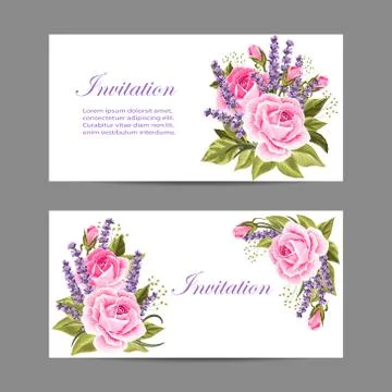 Set of horizontal banners Stock Illustration