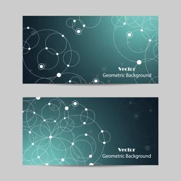 Set of horizontal banners Stock Illustration