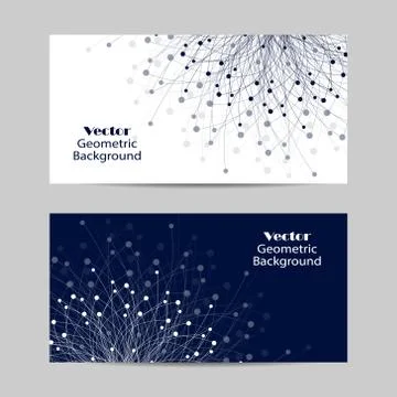 Set of horizontal banners Stock Illustration