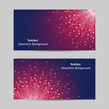 Set of horizontal banners Stock Illustration