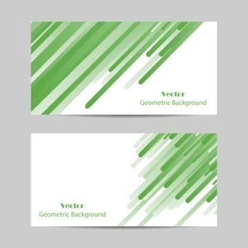 Set of horizontal banners Illustrazione stock
