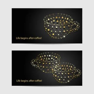 Set of horizontal banners Stock Illustration