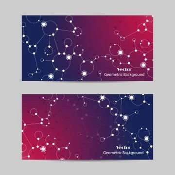 Set of horizontal banners Stock Illustration