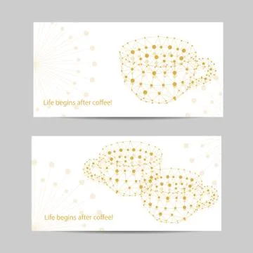 Set of horizontal banners Stock Illustration