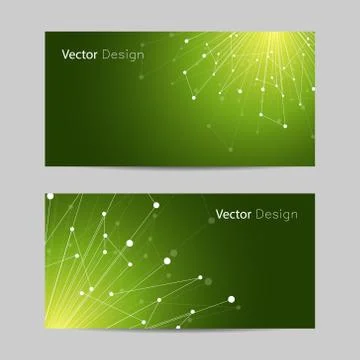 Set of horizontal banners Stock Illustration