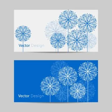 Set of horizontal banners イラスト素材