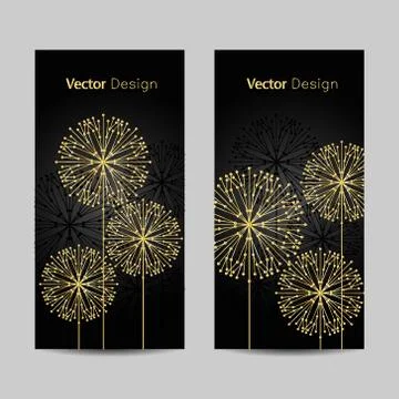 Set of horizontal banners Stock Illustration