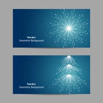 Set of horizontal banners Stock Illustration