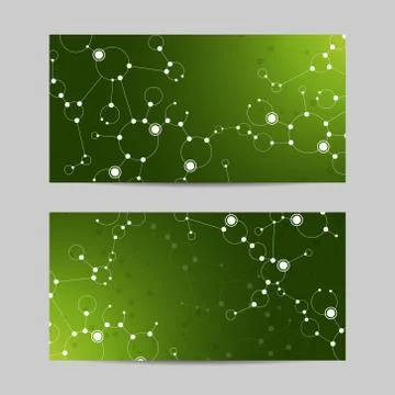 Set of horizontal banners Stock Illustration