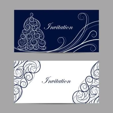 Set of horizontal banners Stock Illustration