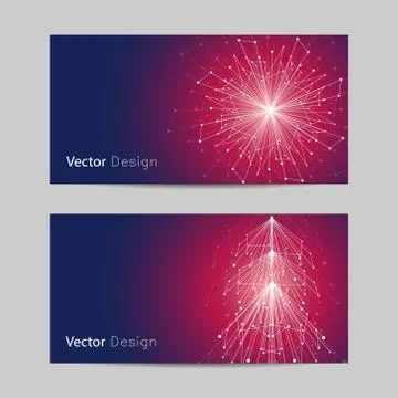 Set of horizontal banners Stock Illustration