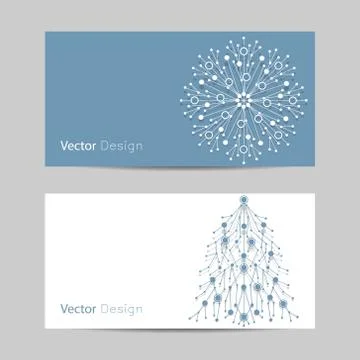 Set of horizontal banners Stock Illustration