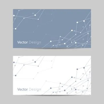 Set of horizontal banners Stock Illustration