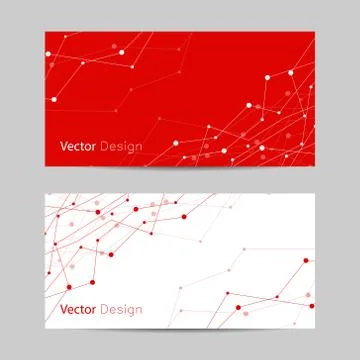 Set of horizontal banners Stock Illustration